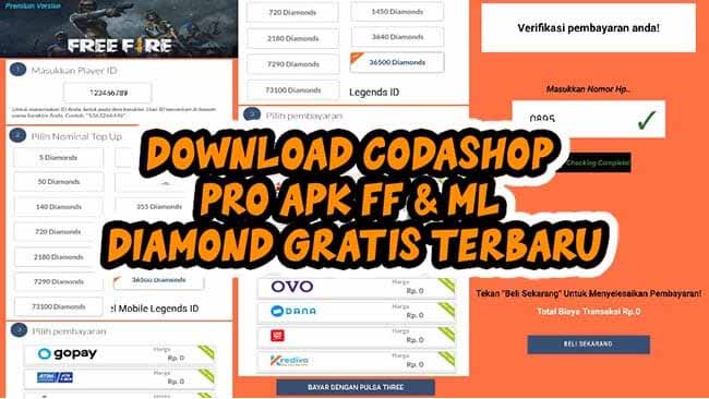 Download Codashop FF Gratis 0 Rp Apk