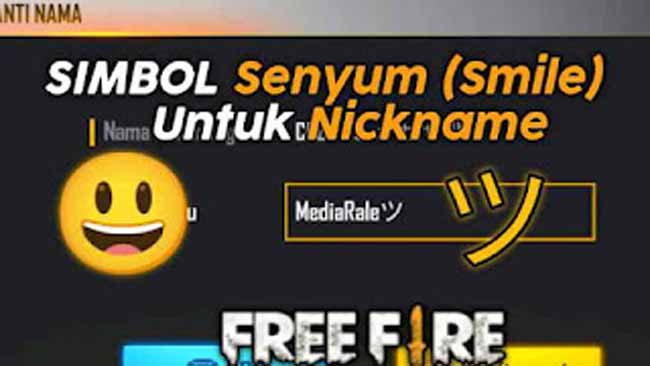 Cara Menggunakan Simbol Smiley FF Untuk Nickname Free Fire