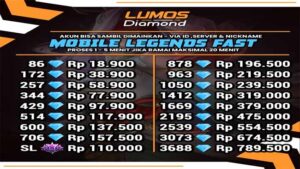Lumos Diamond ML Gratis - Top Up Diamond Mobile Legends