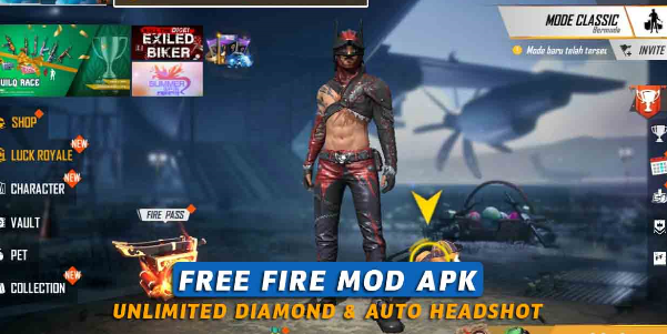 FF Mod Apk Combo Link Download Asli Unlimited Diamond 2022