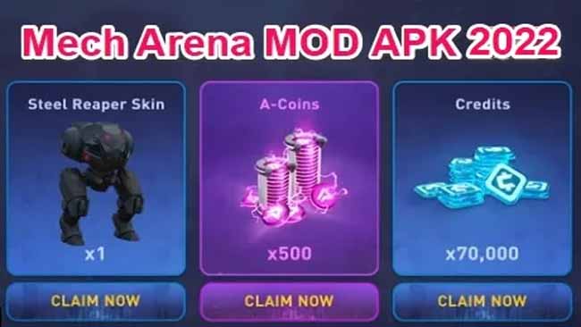 Link Download Mech Arena Mod Apk Free Shopping Terbaru 2022