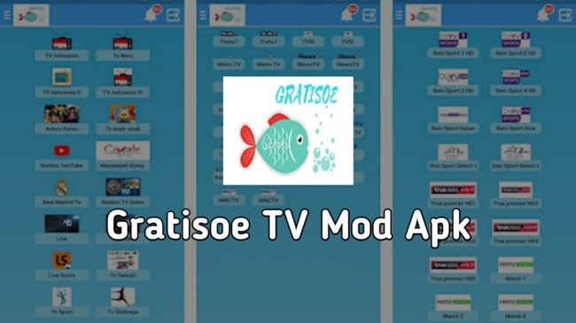 Review Tentang Gratisoe TV Apk Mod