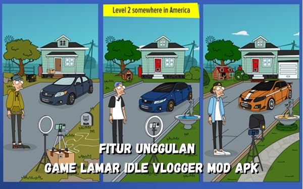 Berbagai Fitur Unggulan Pada Game Lamar Idle Vlogger Mod Apk