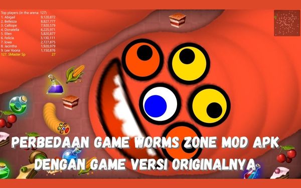 Perbedaan Game Worms Zone Mod Apk Dengan Game Versi Originalnya